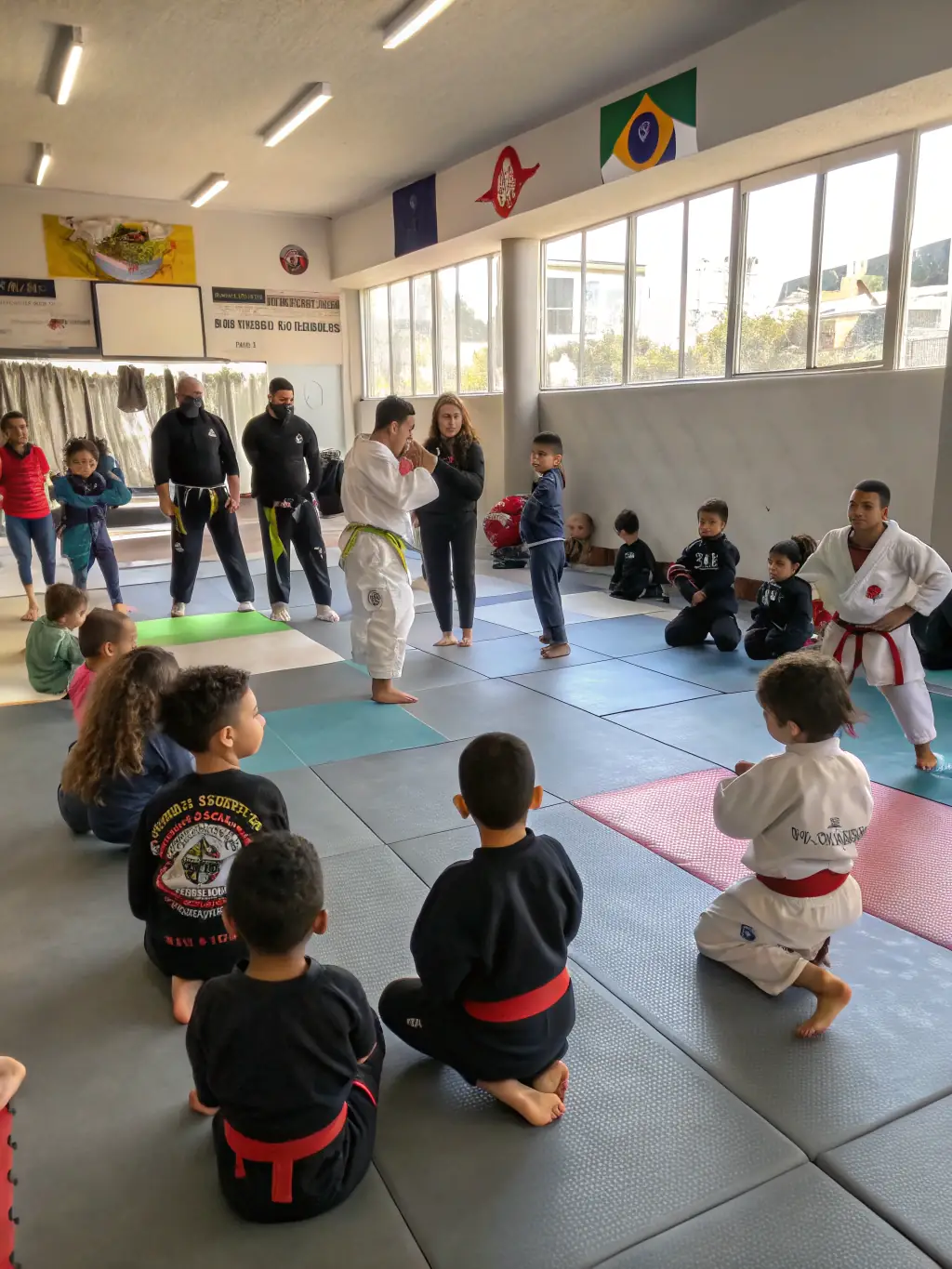 Participants in a seminar led by a high-ranking Aikido instructor, showcasing the continuous learning and community engagement within the organization.